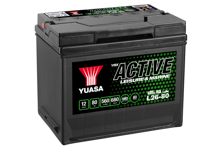 L26-70 12V 70Ah 450A 300Wh Yuasa Fritids Batteri