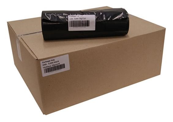 SOPSÄCK SVART 240L 1150X1400mm 10 pack