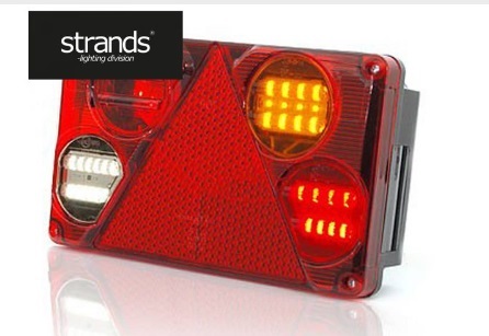 Strands Bakljus släp 6-kammare Höger